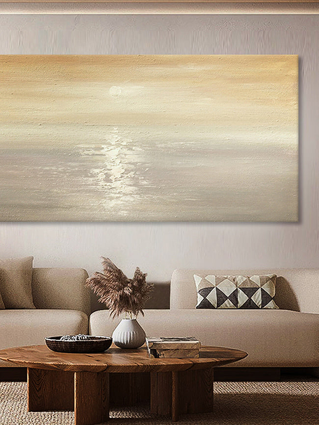Sunrise Over The Sea Art Painting #LS053