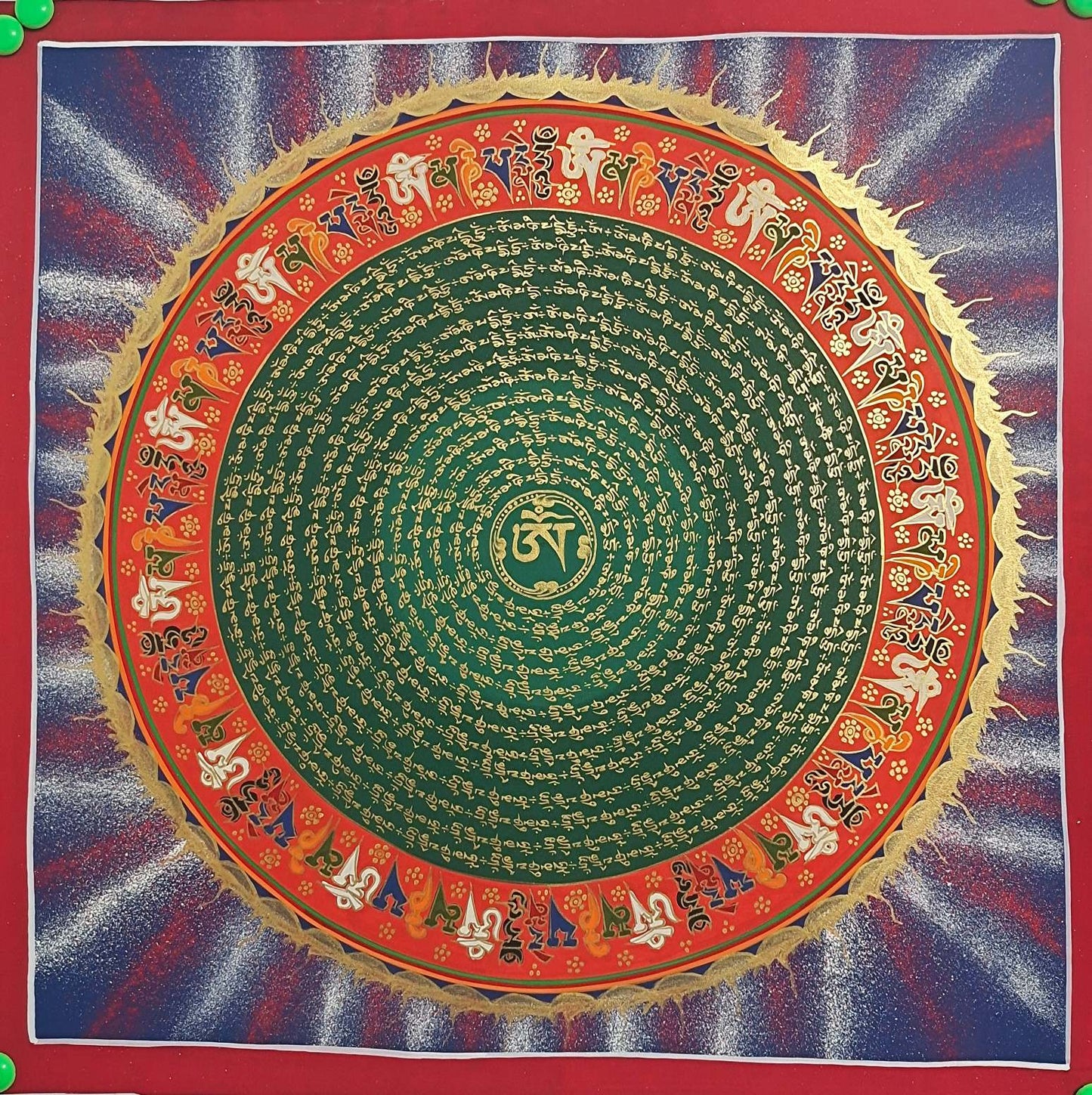 Thangka Large-Format Calendar Blessings, Good Fortune #TK075