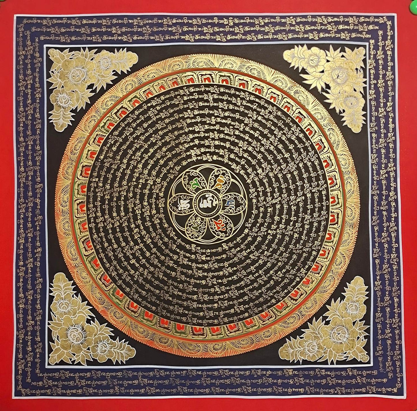 Thangka Large-Format Calendar Blessings, Good Fortune #TK075