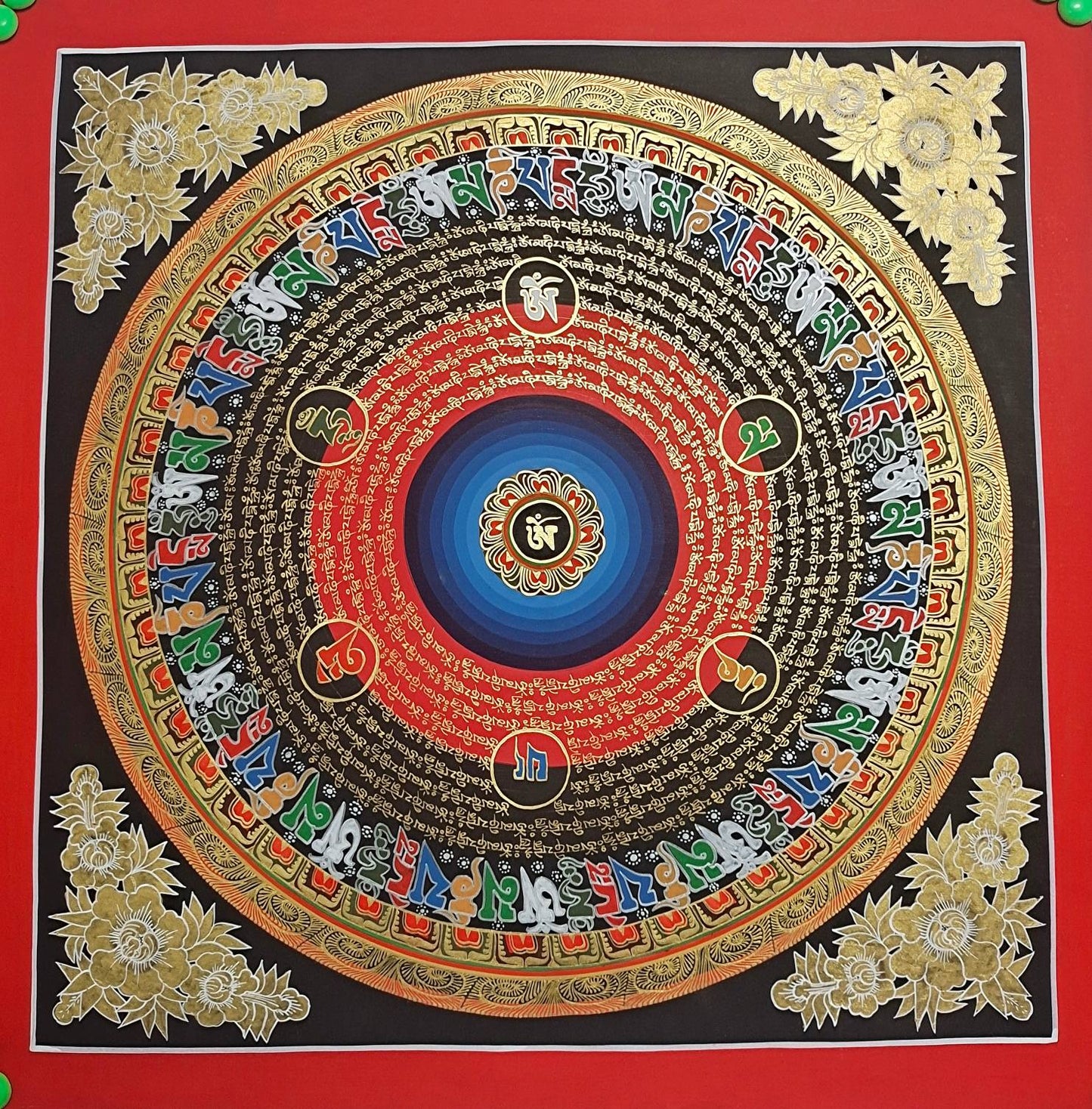 Thangka Large-Format Calendar Blessings, Good Fortune #TK075