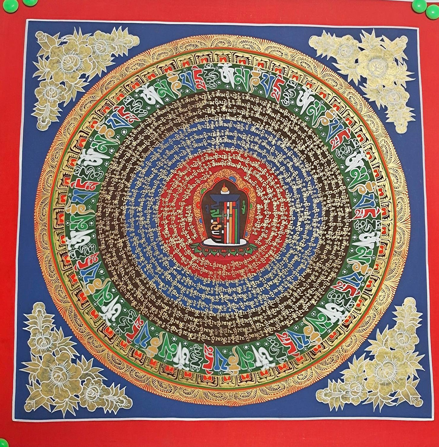 Thangka Large-Format Calendar Blessings, Good Fortune #TK075