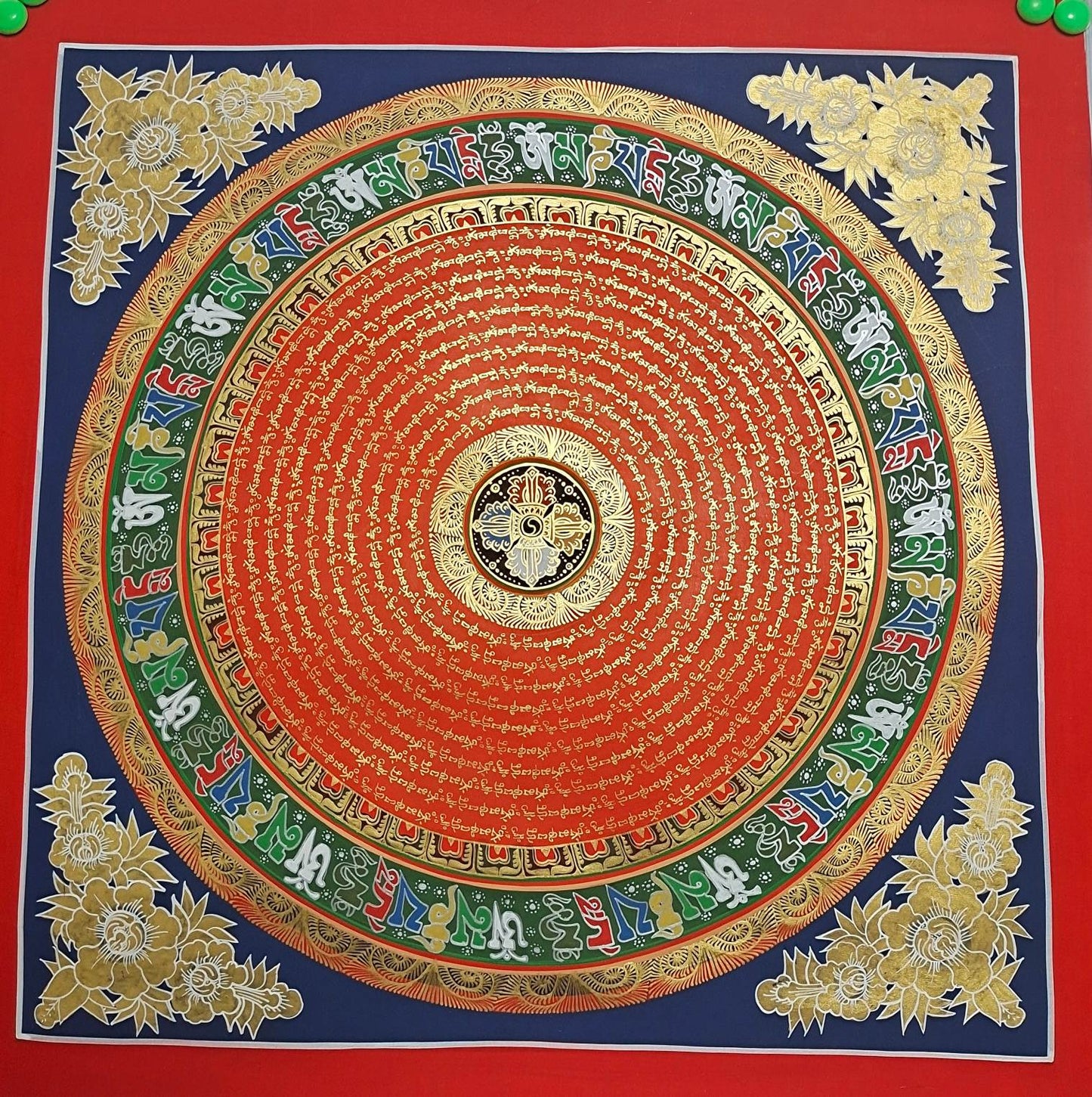 Thangka Large-Format Calendar Blessings, Good Fortune #TK075