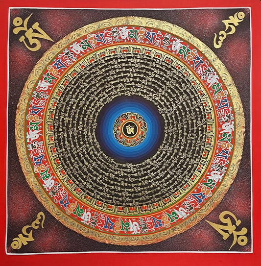 Thangka Large-Format Calendar Blessings, Good Fortune #TK075