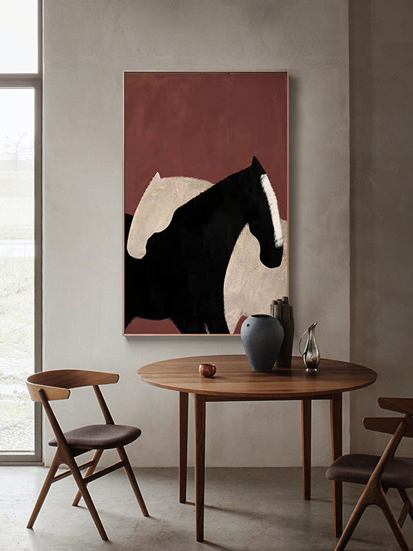 The Love of Horses Art Painting #AB032