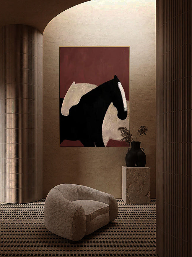 The Love of Horses Art Painting #AB032